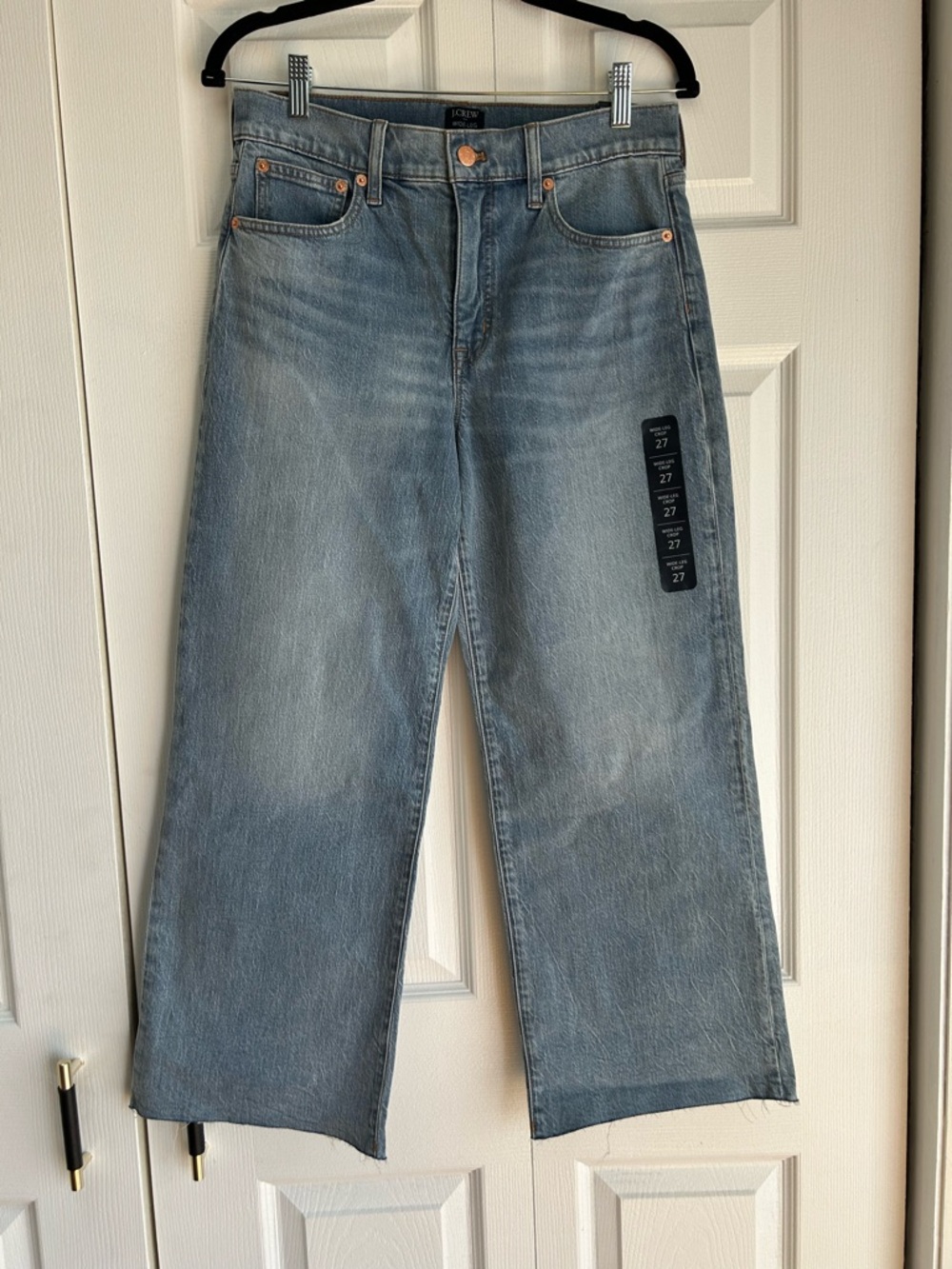J.Crew Wide-leg cropped jean in all-day stretch size 27 - Picture 2 of 5